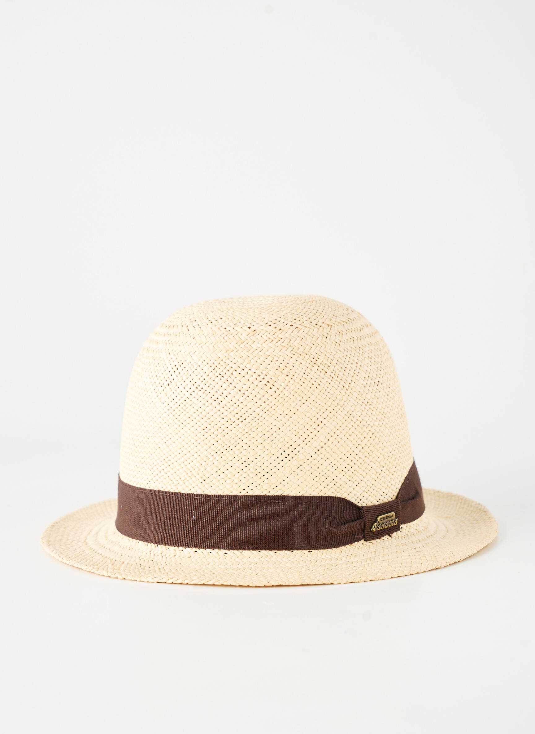 Pălărie formă pălărie de paie maro PANAMA HAT femeie