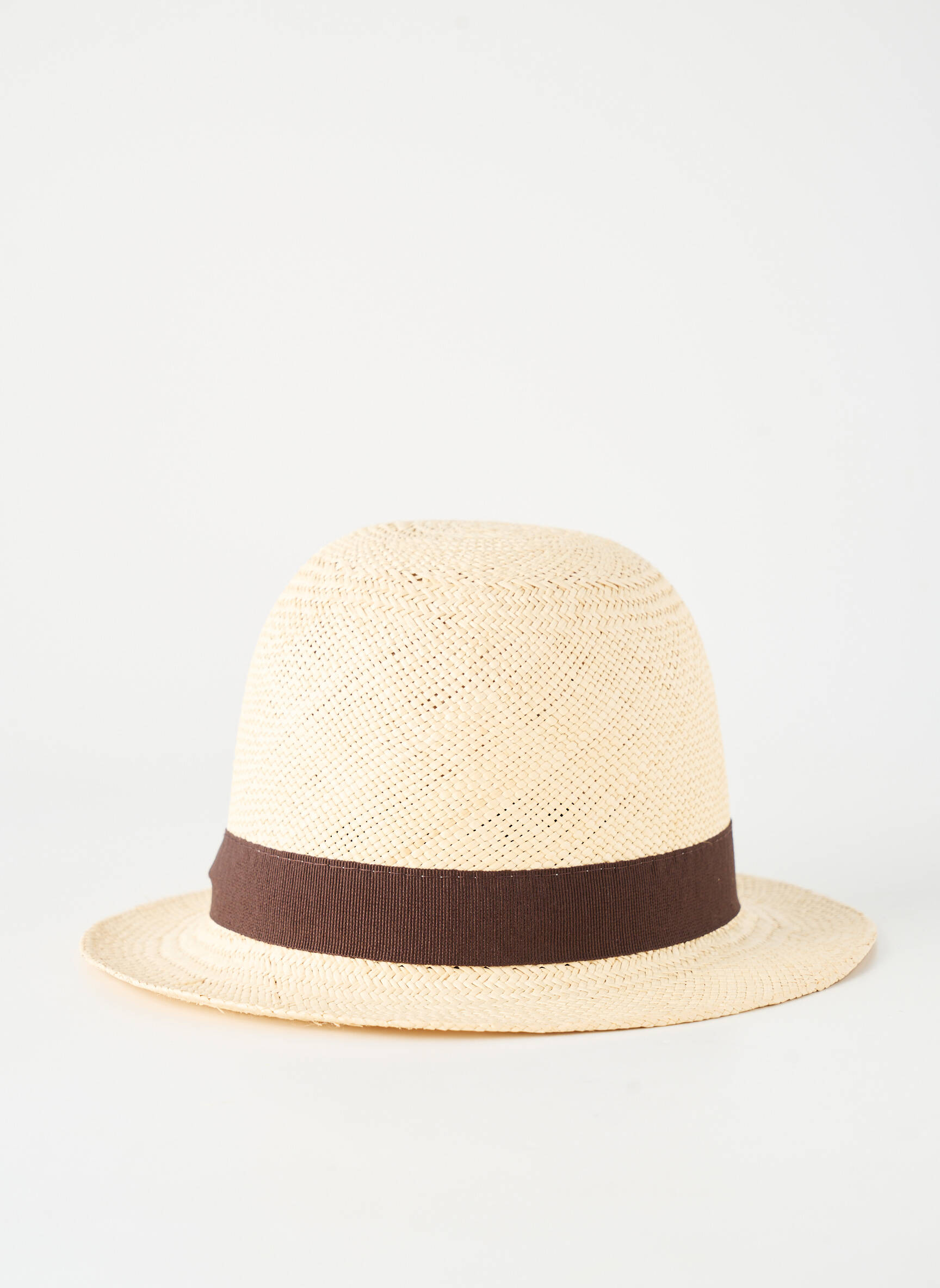 Pălărie formă pălărie de paie maro PANAMA HAT femeie