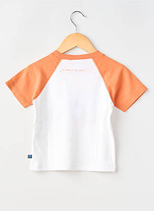 Tricou elasticitate mâneci scurte portocalie PETIT BATEAU băiat