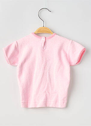 Tricou elasticitate mâneci scurte roz PETIT BATEAU fată