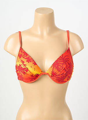 Sutien de costum de baie elasticitate top sutien modelat portocalie KALAÏS femeie