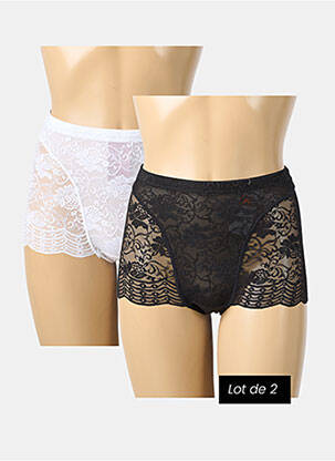 Shorty elasticitate alb MANAÏS femeie