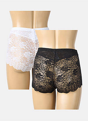 Shorty elasticitate alb MANAÏS femeie
