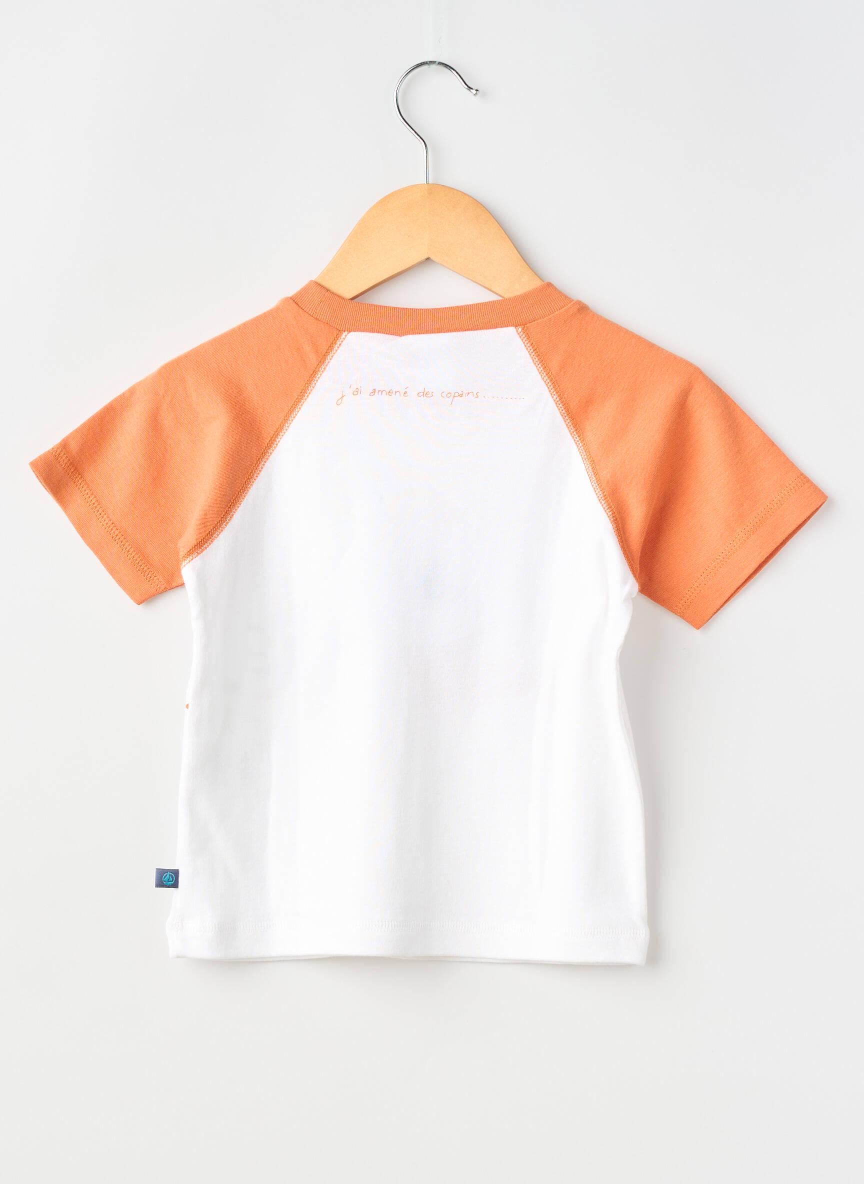 Tricou elasticitate mâneci scurte portocalie PETIT BATEAU băiat