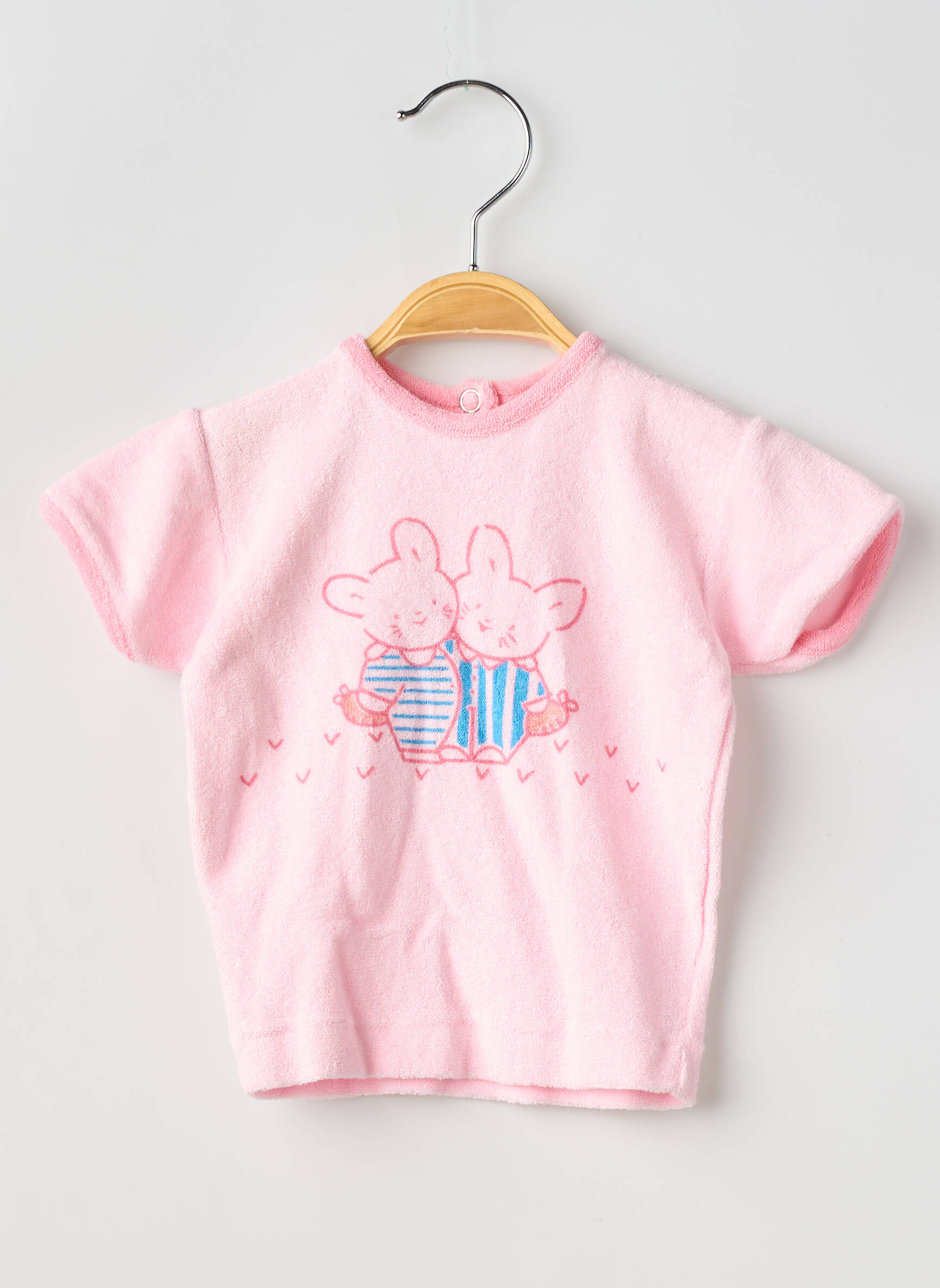 Tricou elasticitate mâneci scurte roz PETIT BATEAU fată