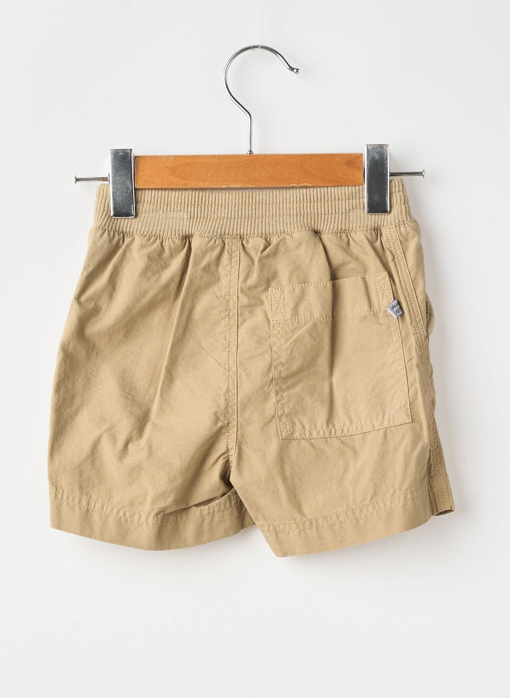Șort închidere cu legături de legat talie elastică verde PETIT BATEAU fată