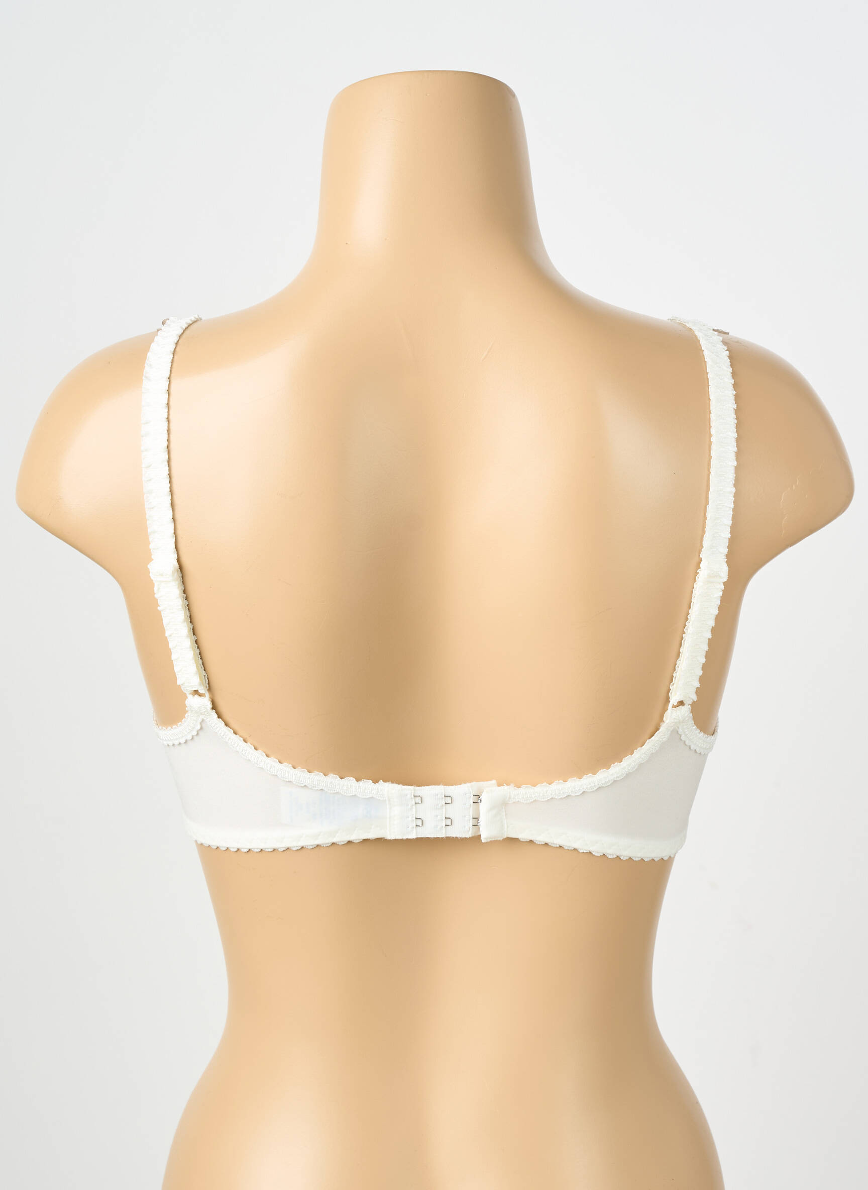 Sutien efect material satinat top sutien modelat bej TRIUMPH femeie