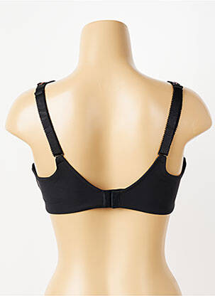 Sutien efect material satinat sutien cupe întregi cu decolteu înalt negru FANTASIE femeie