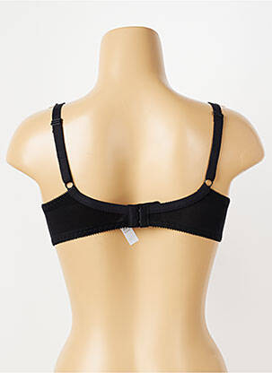 Sutien efect material satinat sutien cupe întregi cu decolteu înalt negru PIEGE femeie