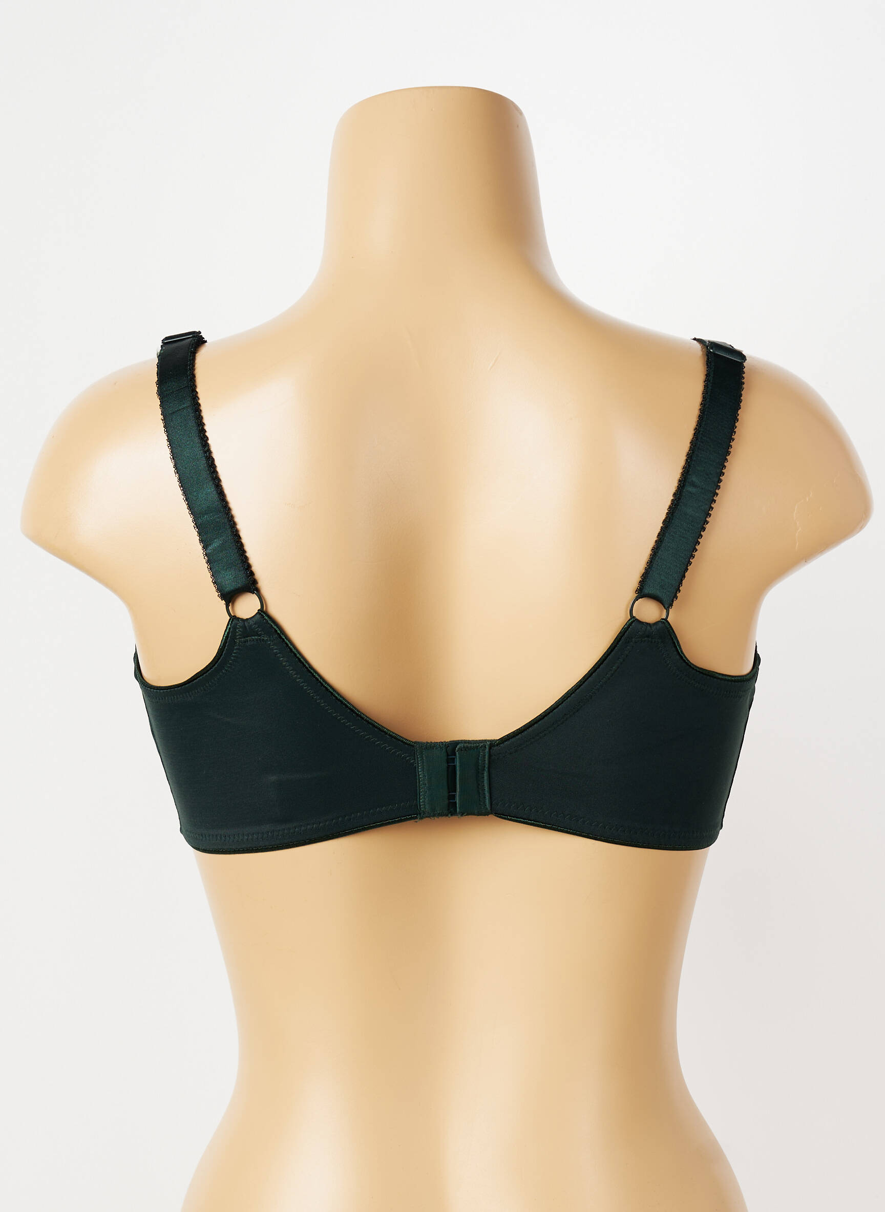 Sutien efect material satinat sutien cupe întregi cu decolteu înalt verde FANTASIE femeie