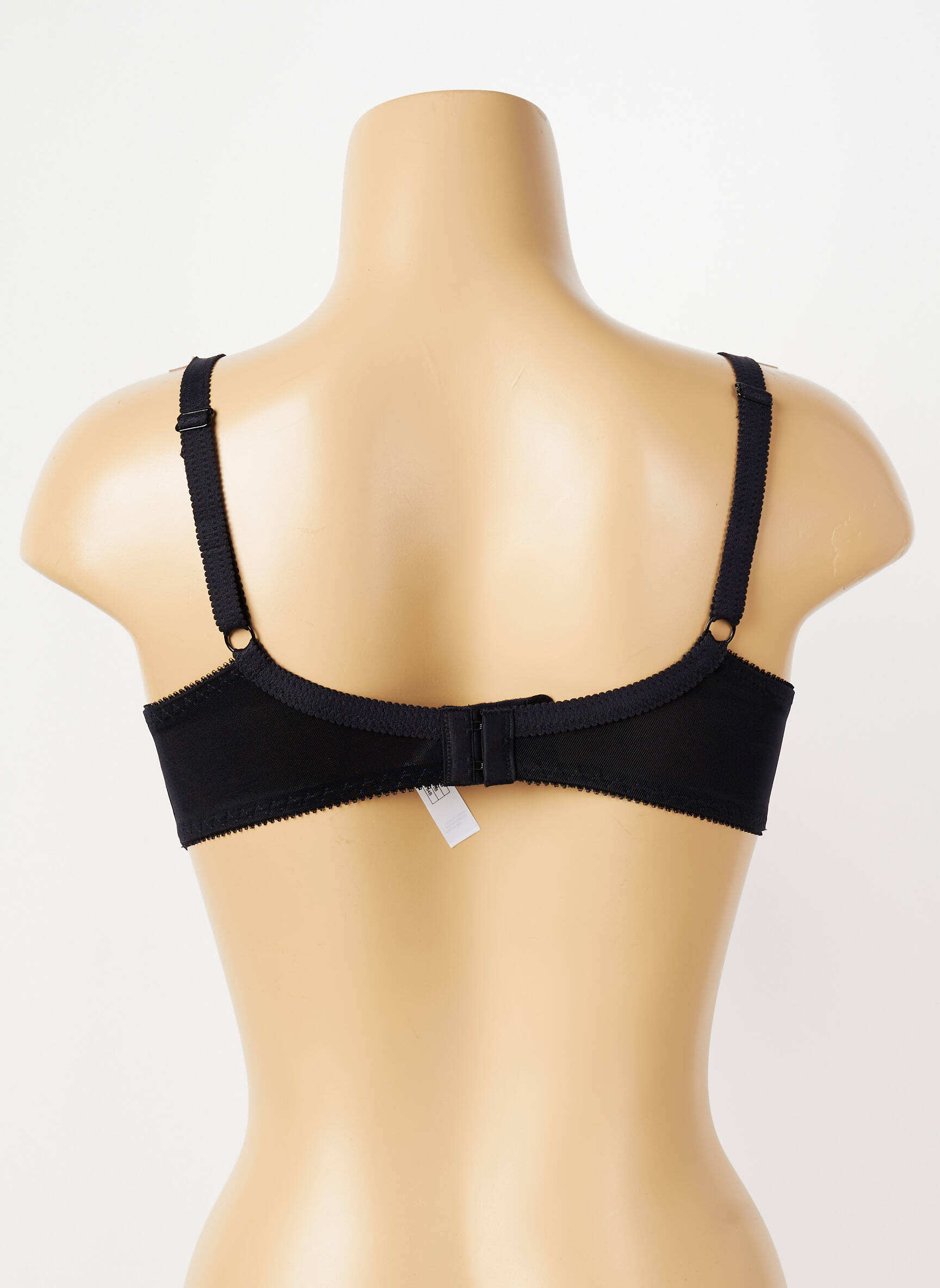 Sutien efect material satinat sutien cupe întregi cu decolteu înalt negru PIEGE femeie
