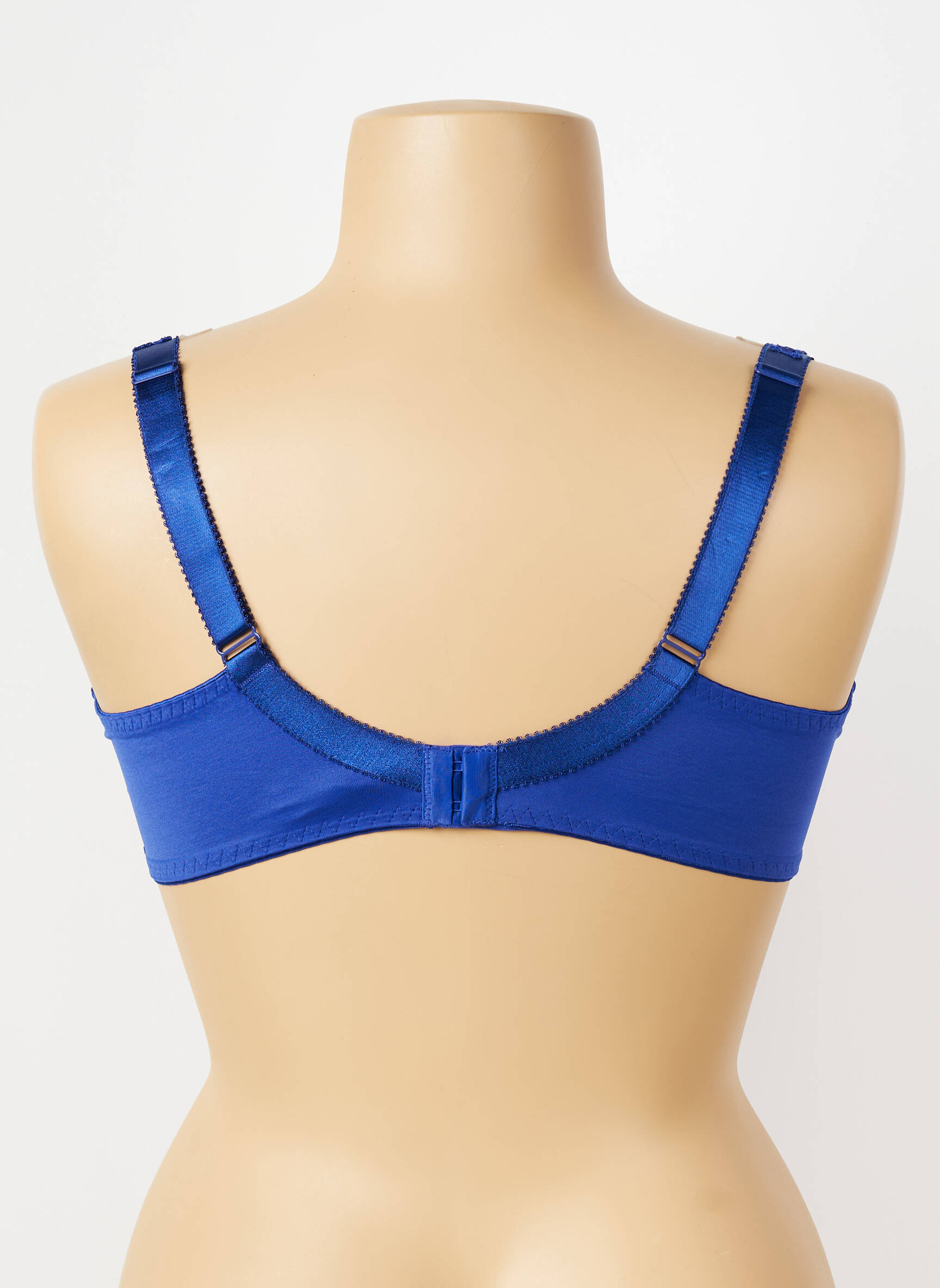Sutien efect material satinat sutien cupe întregi cu decolteu înalt albastru FANTASIE femeie