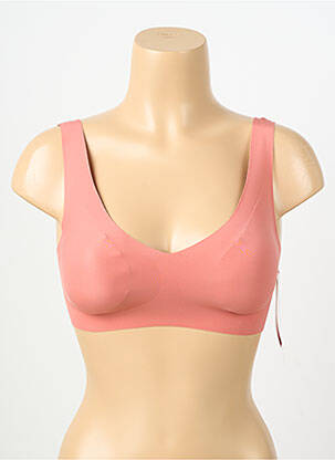 Sutien efect material satinat sutiene portocaliu SLOGGI femeie