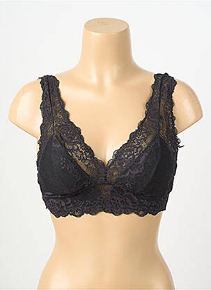 Sutien fără armatură bralete negru JANIRA femeie