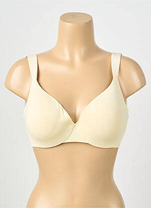 Sutien efect material satinat top sutien modelat galben TRIUMPH femeie