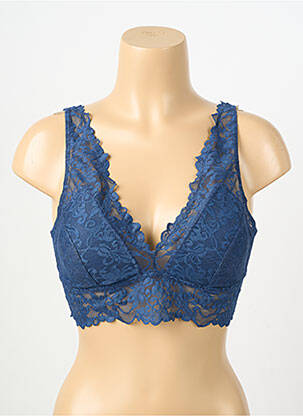 Sutien fără armatură bralete albastru JANIRA femeie