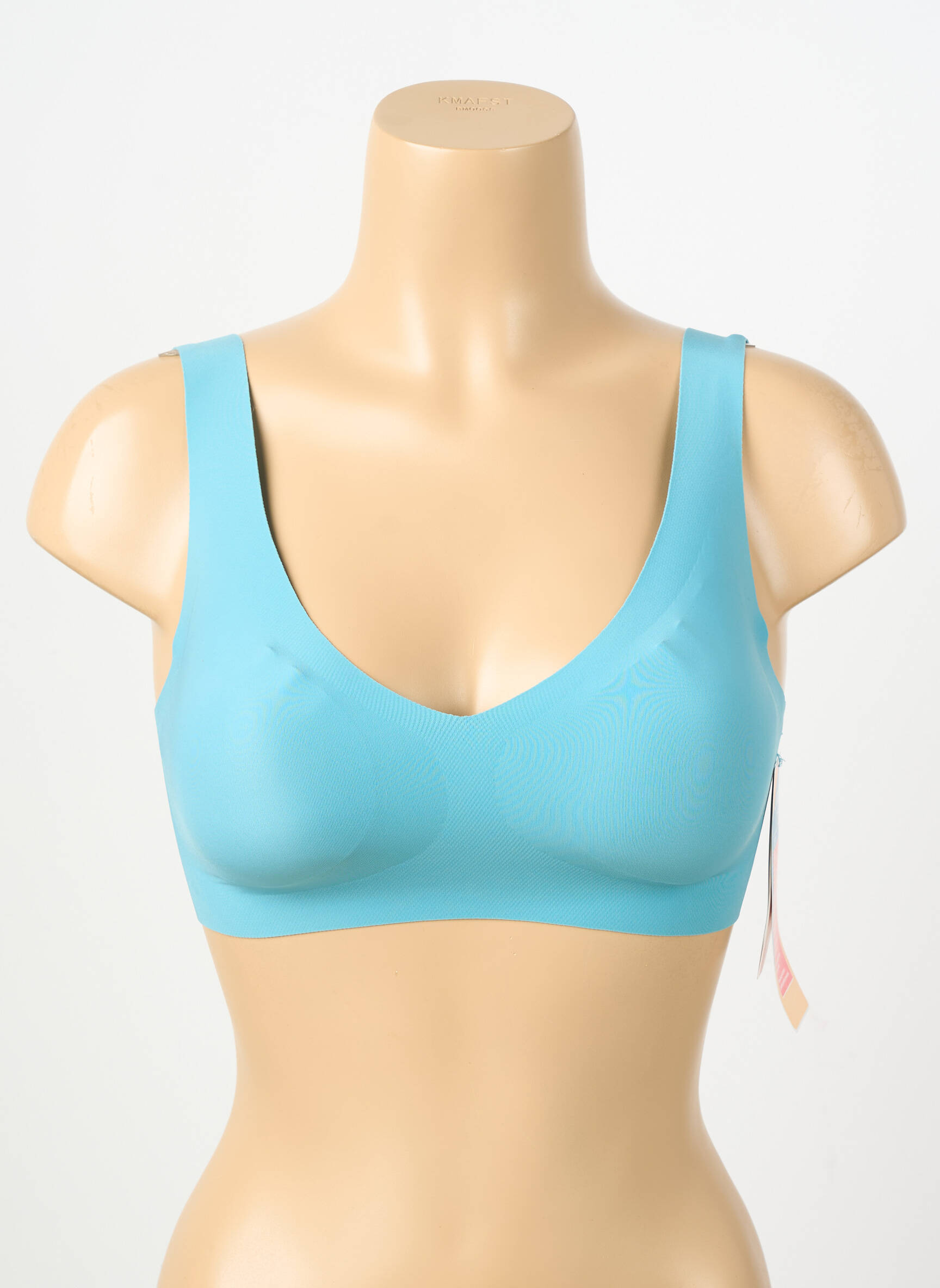 Sutien efect material satinat sutien cu susținere înaltă și burete detașabil albastru SLOGGI femeie