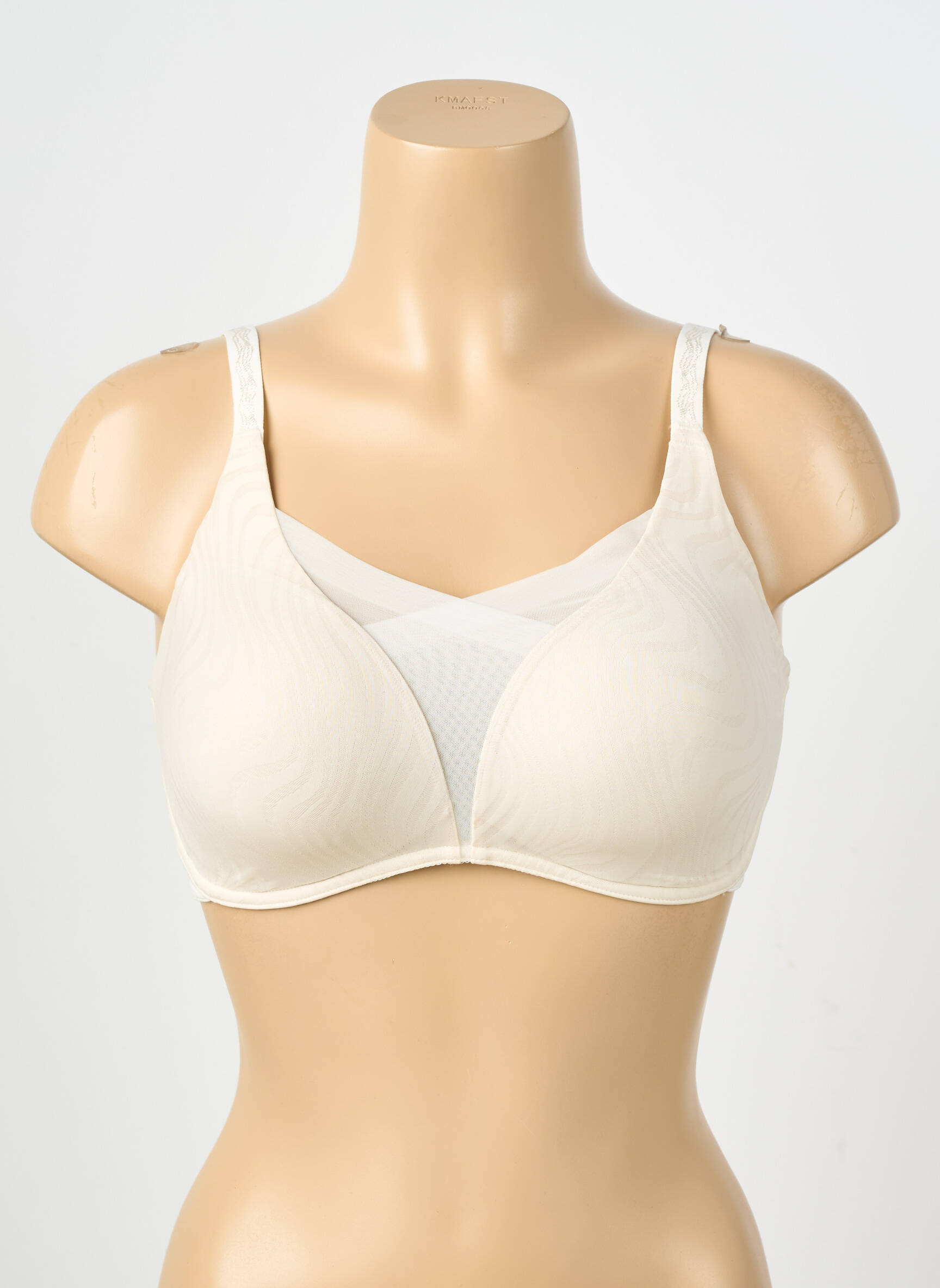 Sutien efect material satinat top sutien modelat bej TRIUMPH femeie