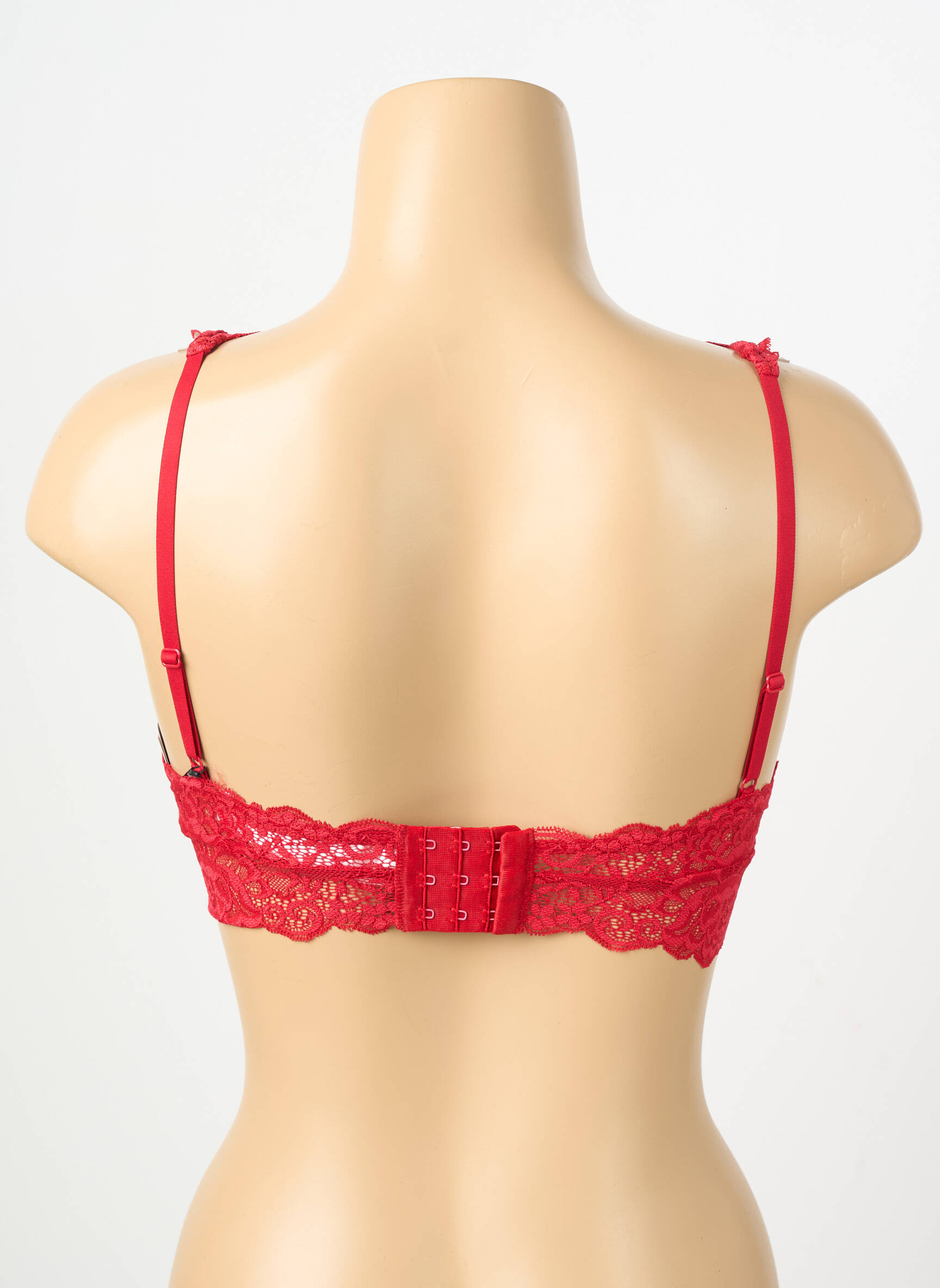 Sutien fără armatură bralete roșu JANIRA femeie