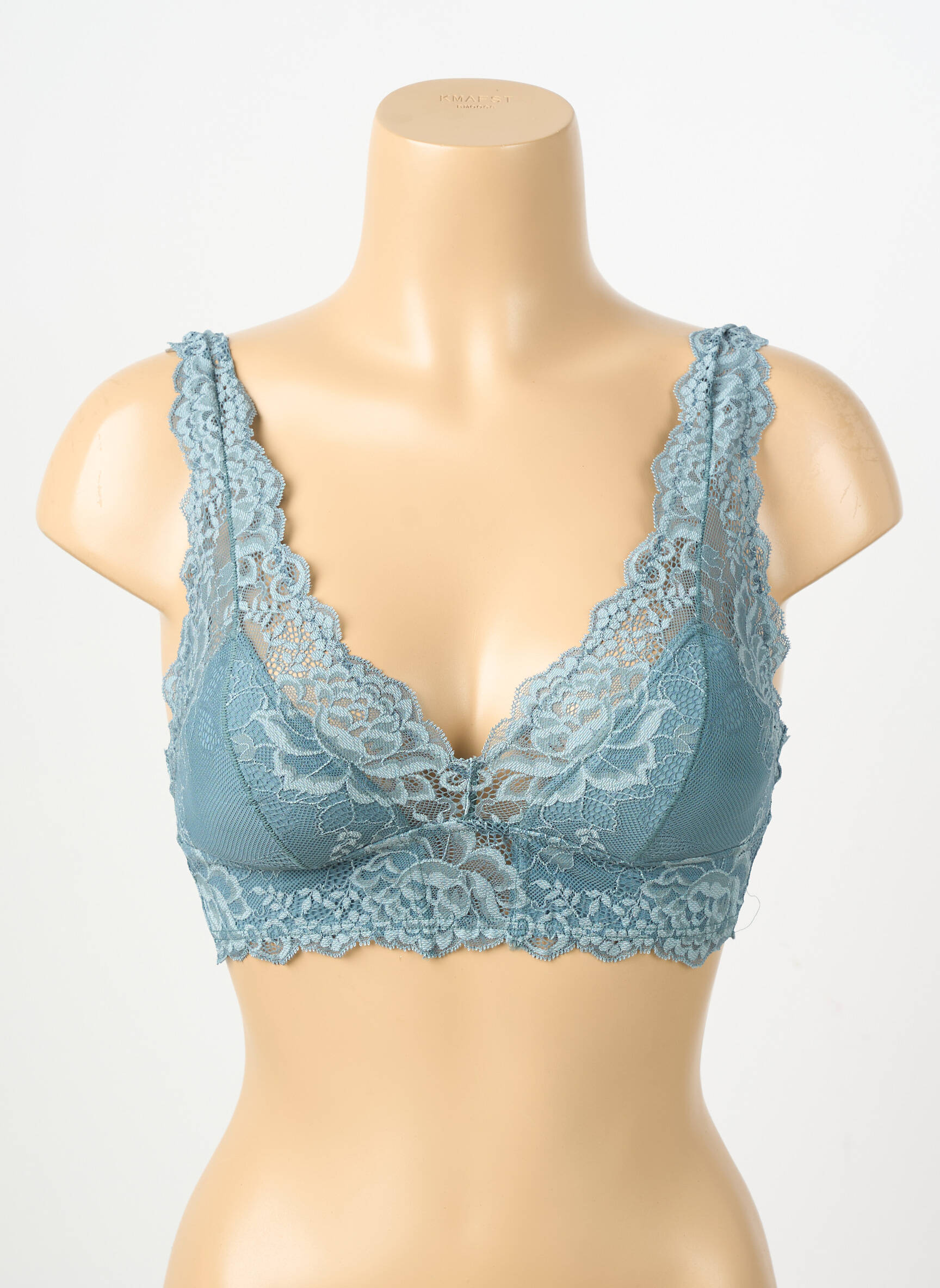 Sutien fără armatură bralete albastru JANIRA femeie