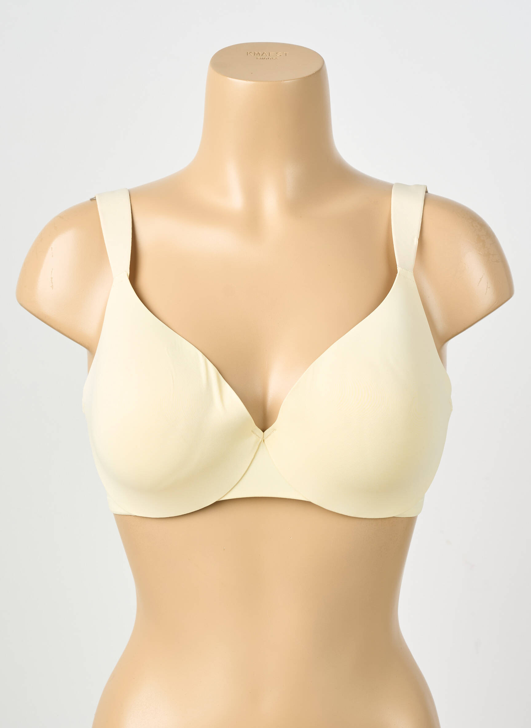 Sutien efect material satinat top sutien modelat galben TRIUMPH femeie