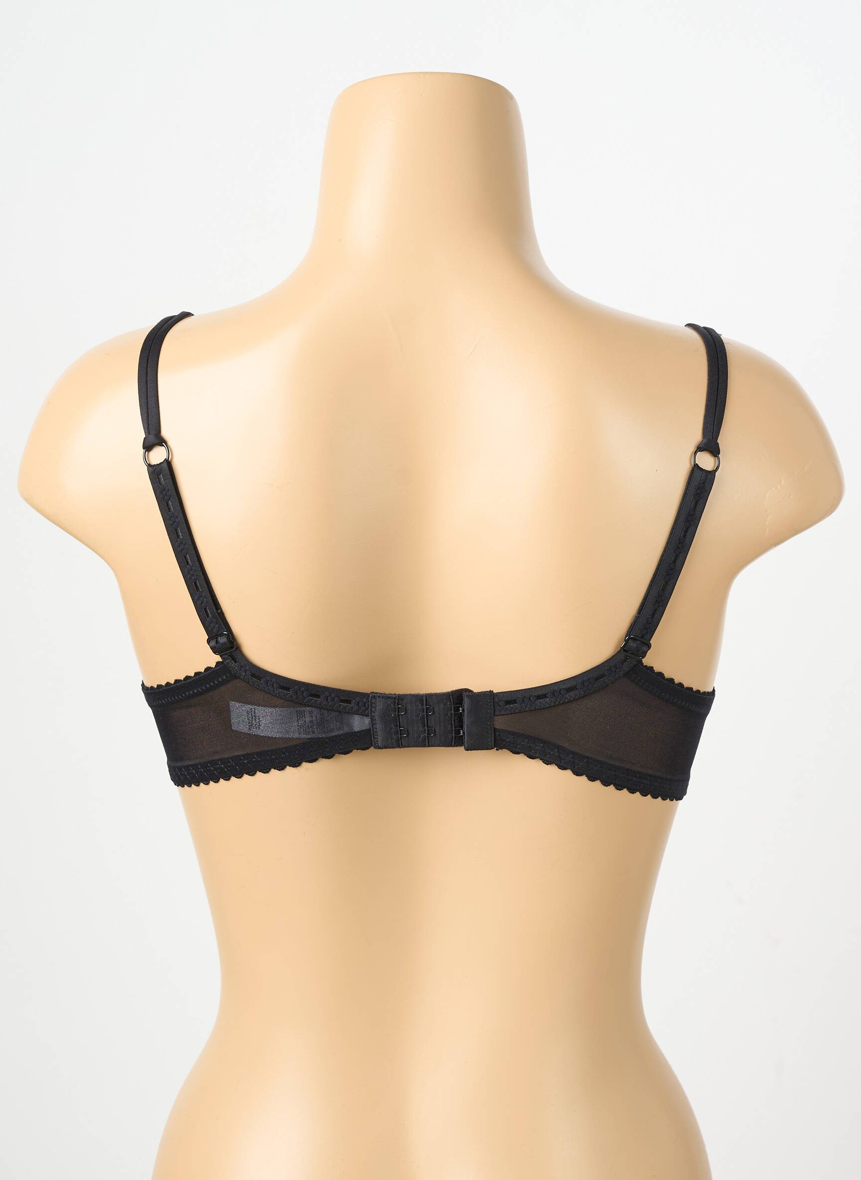 Sutien ușoară și transparentă top sutien modelat negru PIEGE femeie