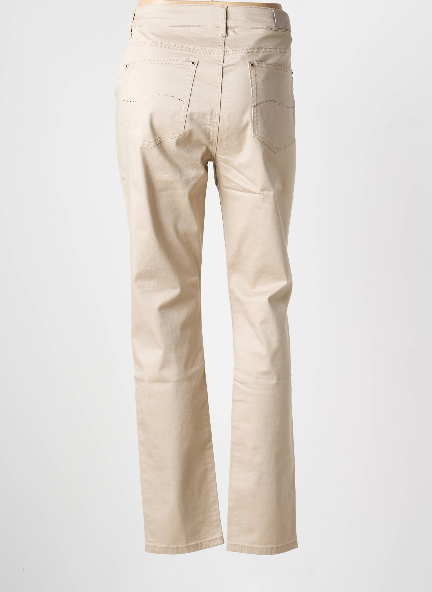 Pantalon slim elasticitate mărime normală bej YZY femeie