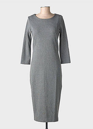 Rochie midi mâneci lungi mâneci lungi gri YAYA femeie