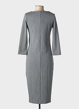 Rochie midi mâneci lungi mâneci lungi gri YAYA femeie
