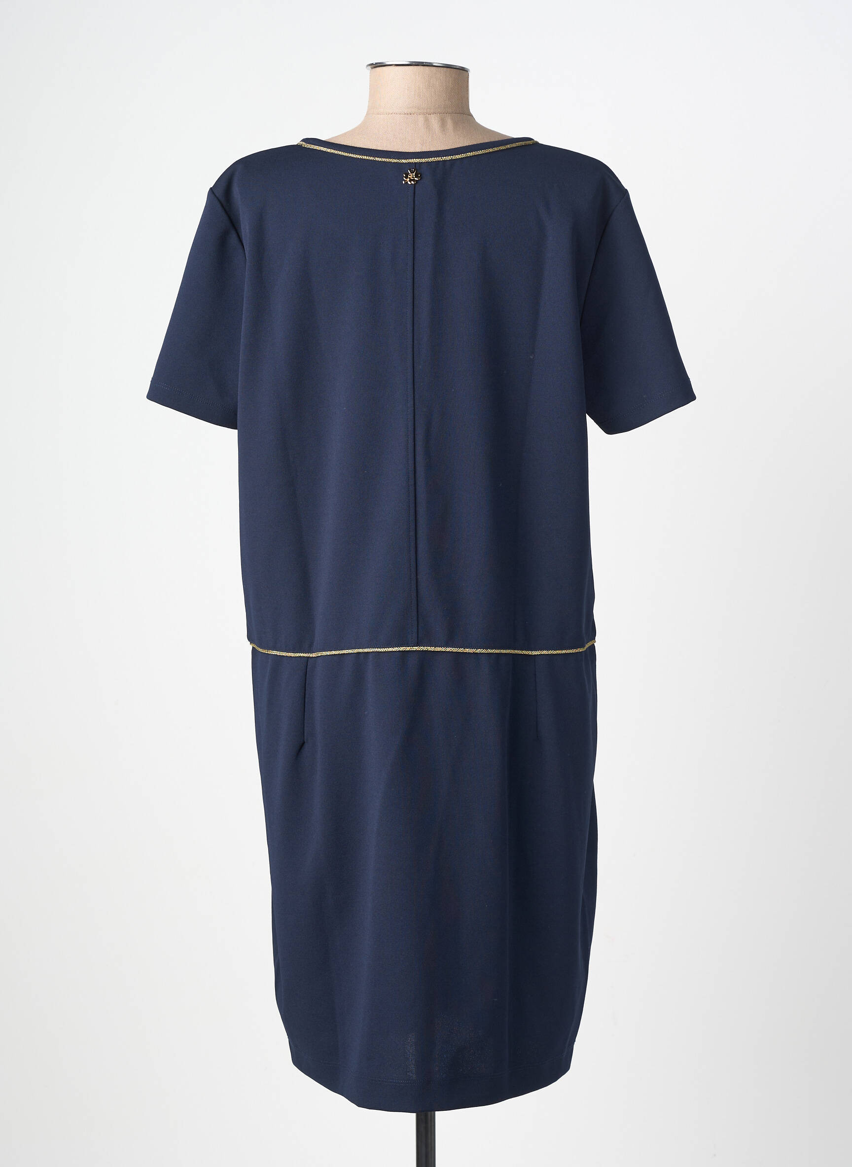 Rochie scurtă mâneci scurte mâneci scurte albastru LE PETIT BAIGNEUR femeie