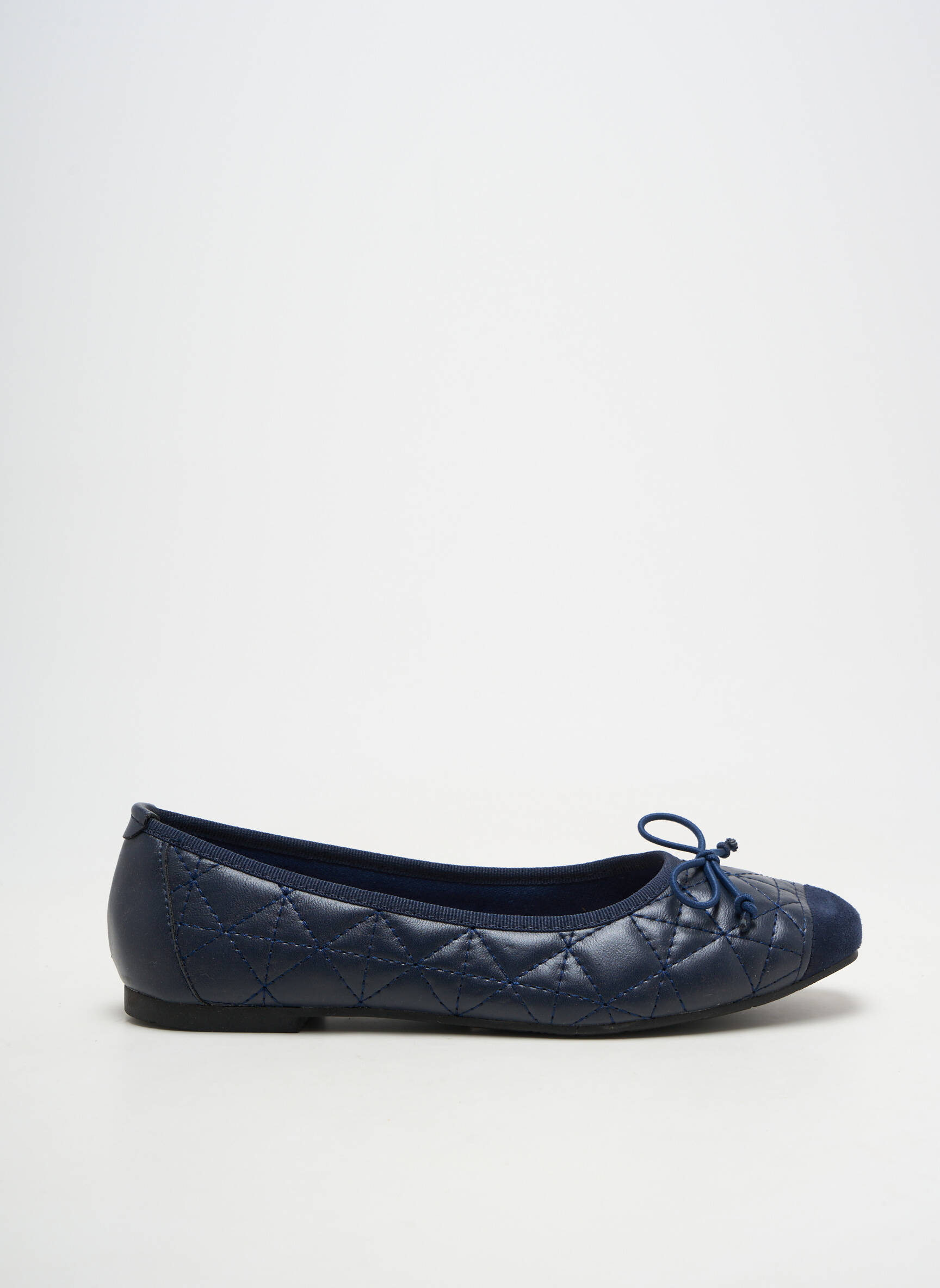 Balerine vârf rotund toc plat până la 3 cm albastru PRETTY SHOES femeie