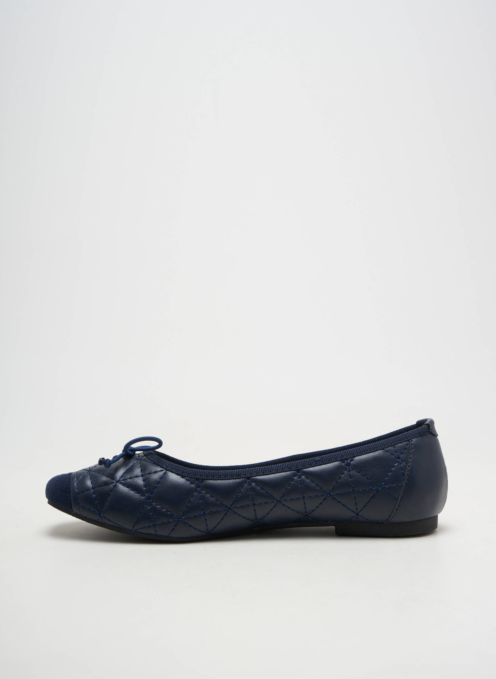 Balerine vârf rotund toc plat până la 3 cm albastru PRETTY SHOES femeie