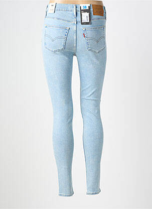 Blugi skinny efect uzat decolorat talie înaltă albastru deschis LEVI'S femeie