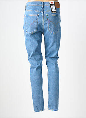 Blugi skinny efect uzat decolorat talie înaltă albastru LEVI'S femeie