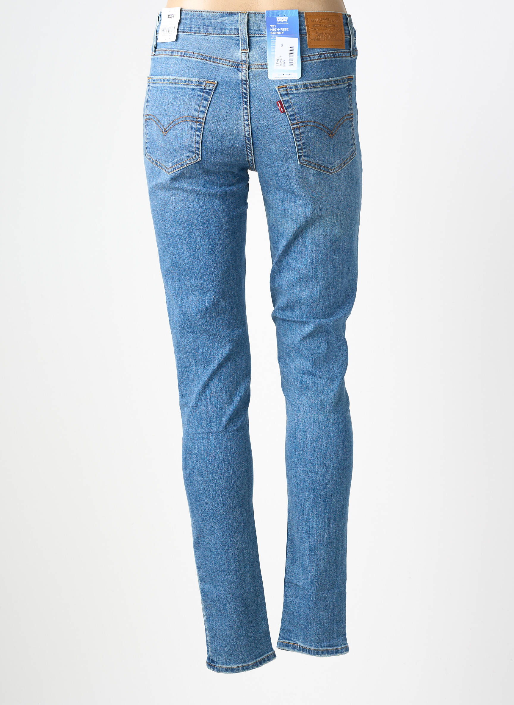 Blugi skinny talie înaltă talie înaltă albastru LEVI'S femeie