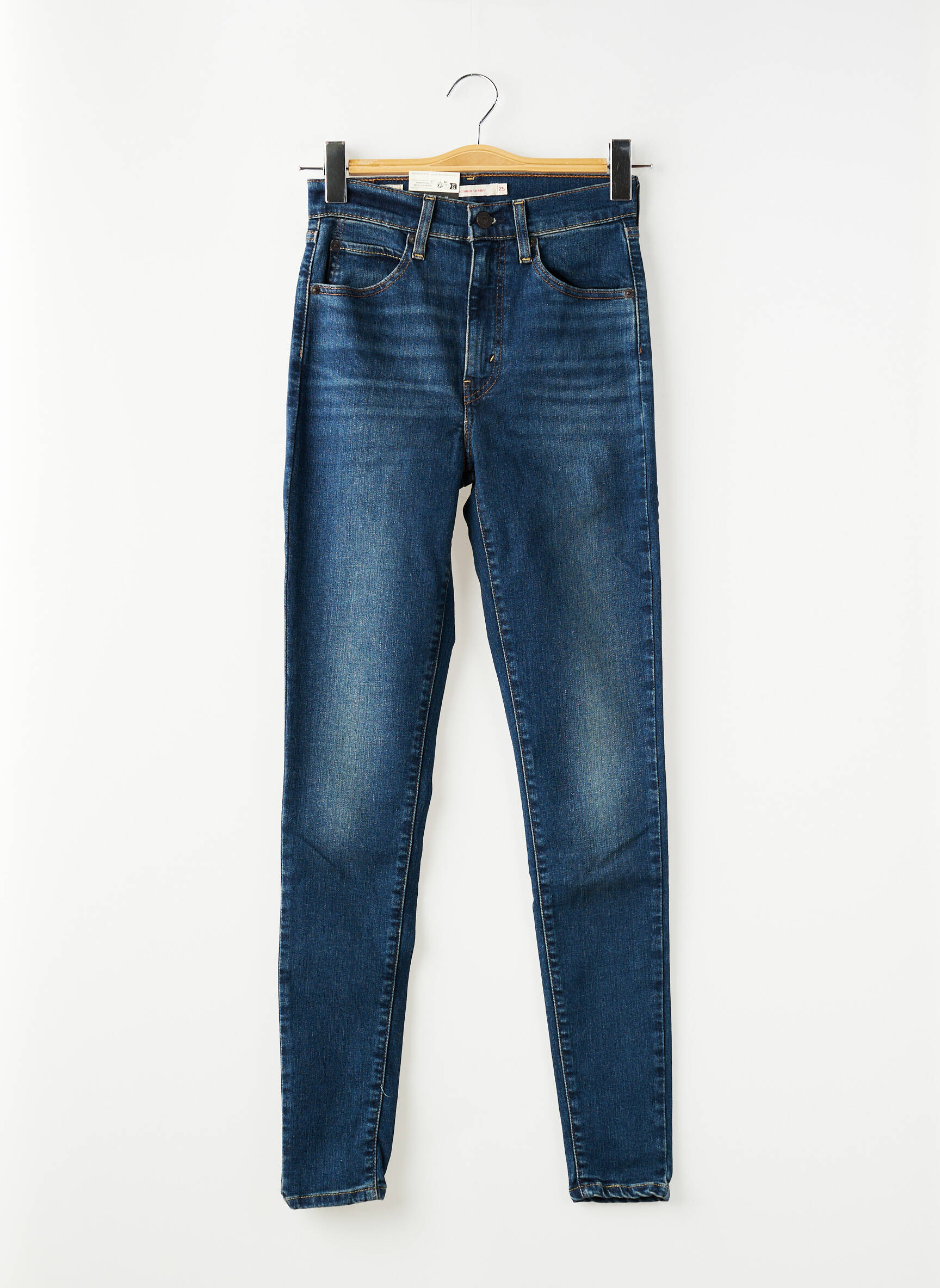 Blugi skinny țesătură brută mărime normală albastru LEVI'S femeie