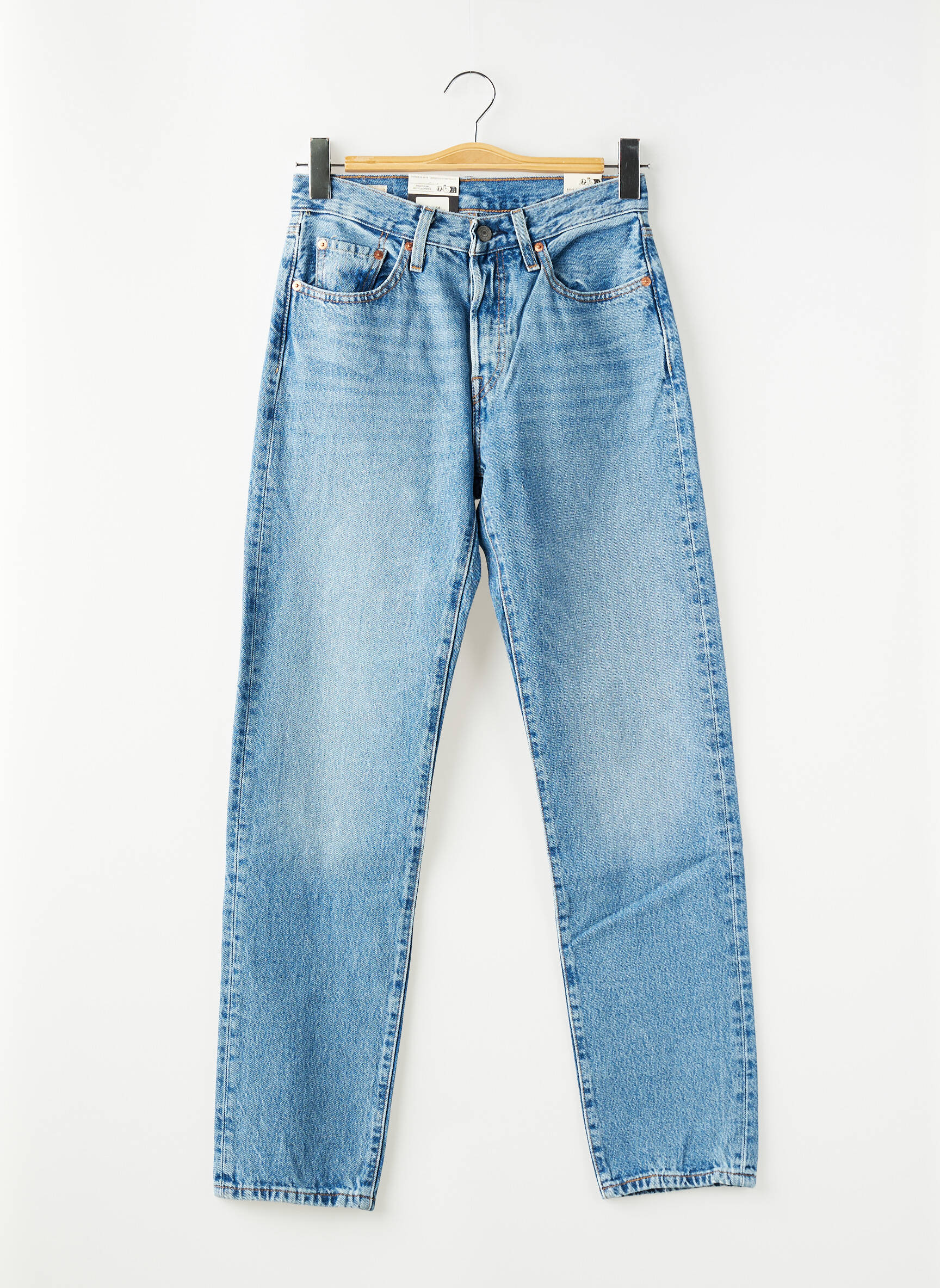 Blugi cu croială slim țesătură brută mărime normală albastru LEVI'S femeie
