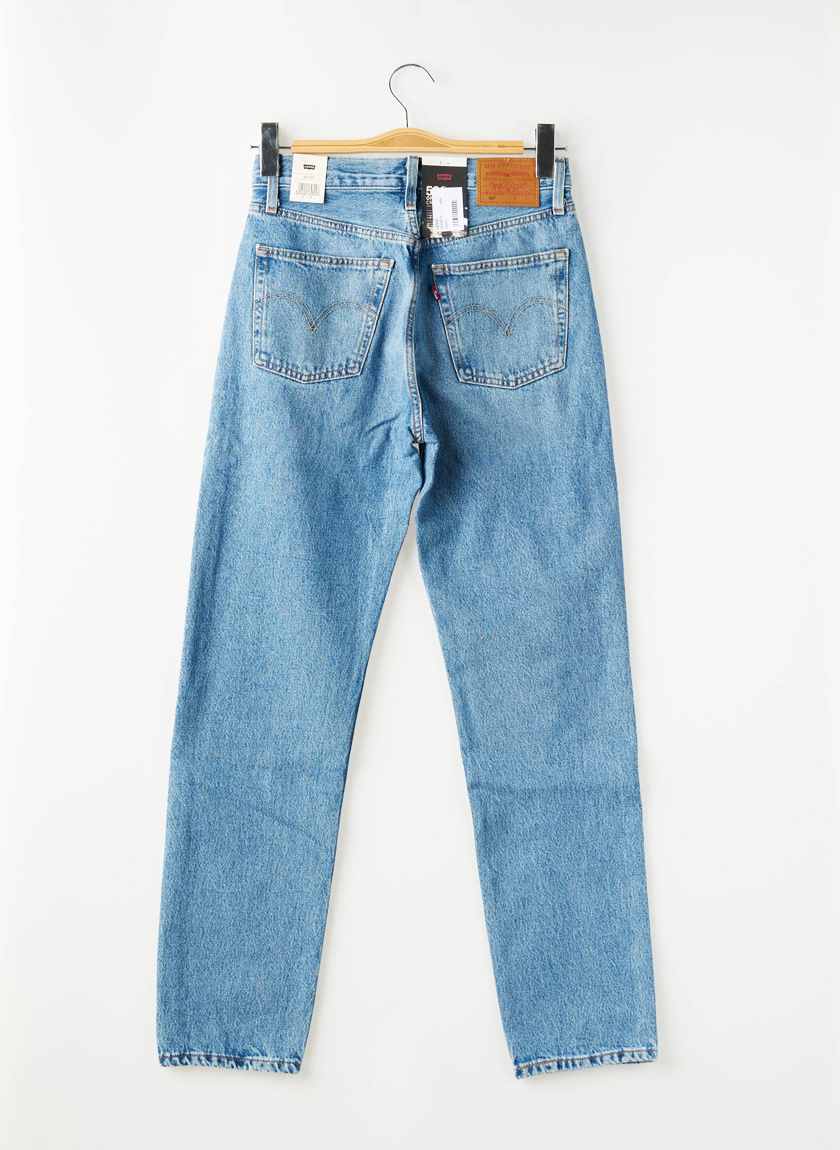 Blugi cu croială slim țesătură brută mărime normală albastru LEVI'S femeie