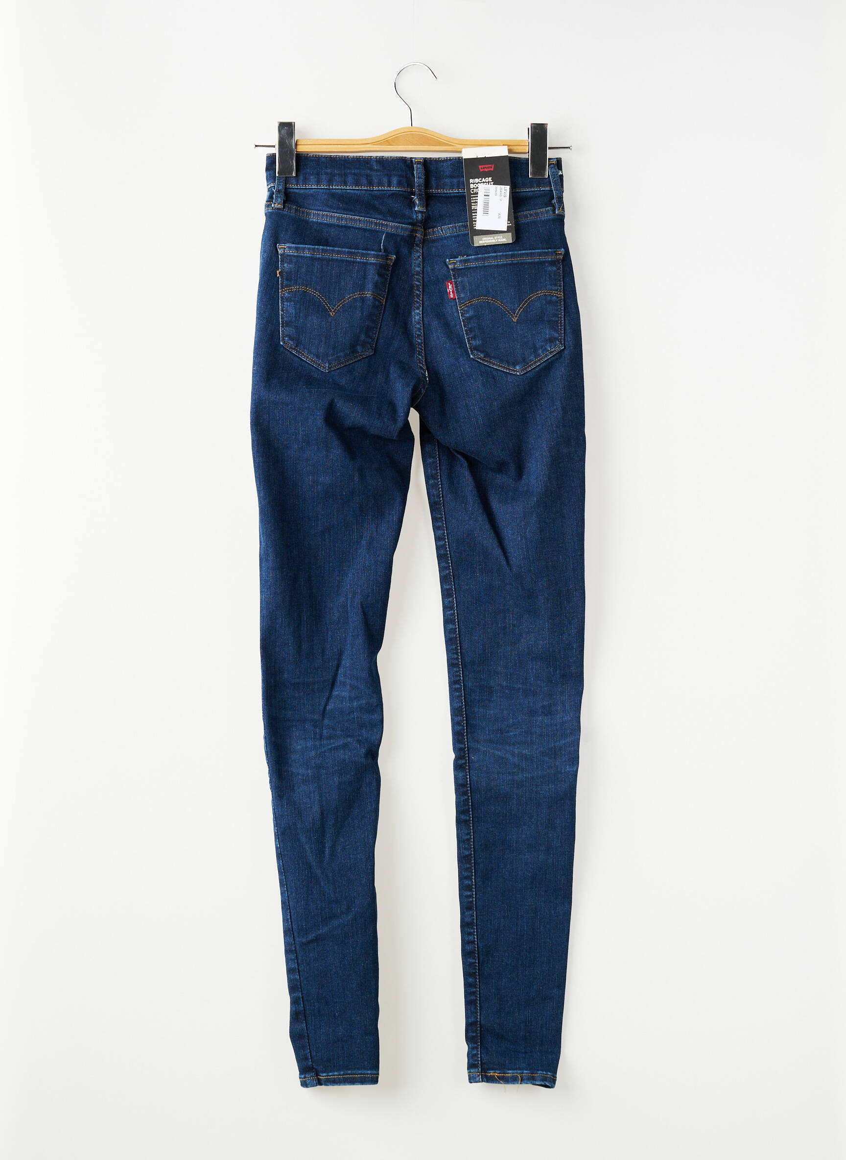 Blugi skinny țesătură brută mărime normală albastru LEVI'S femeie