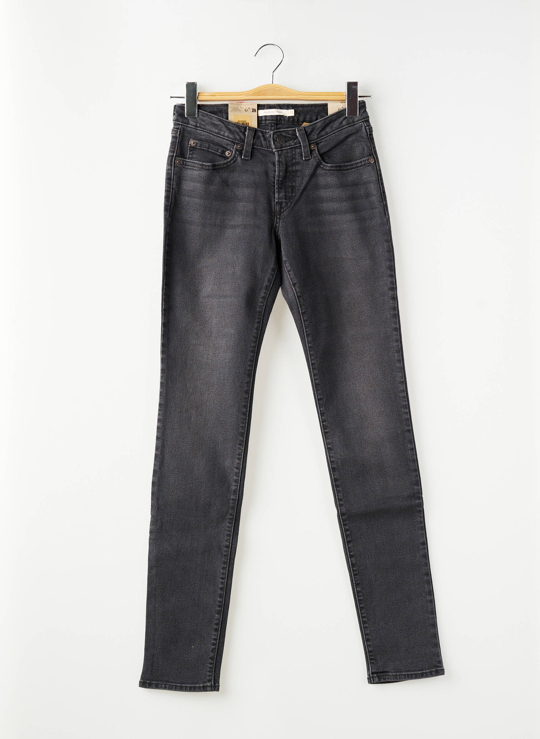 Blugi skinny țesătură brută mărime normală gri LEVI'S femeie