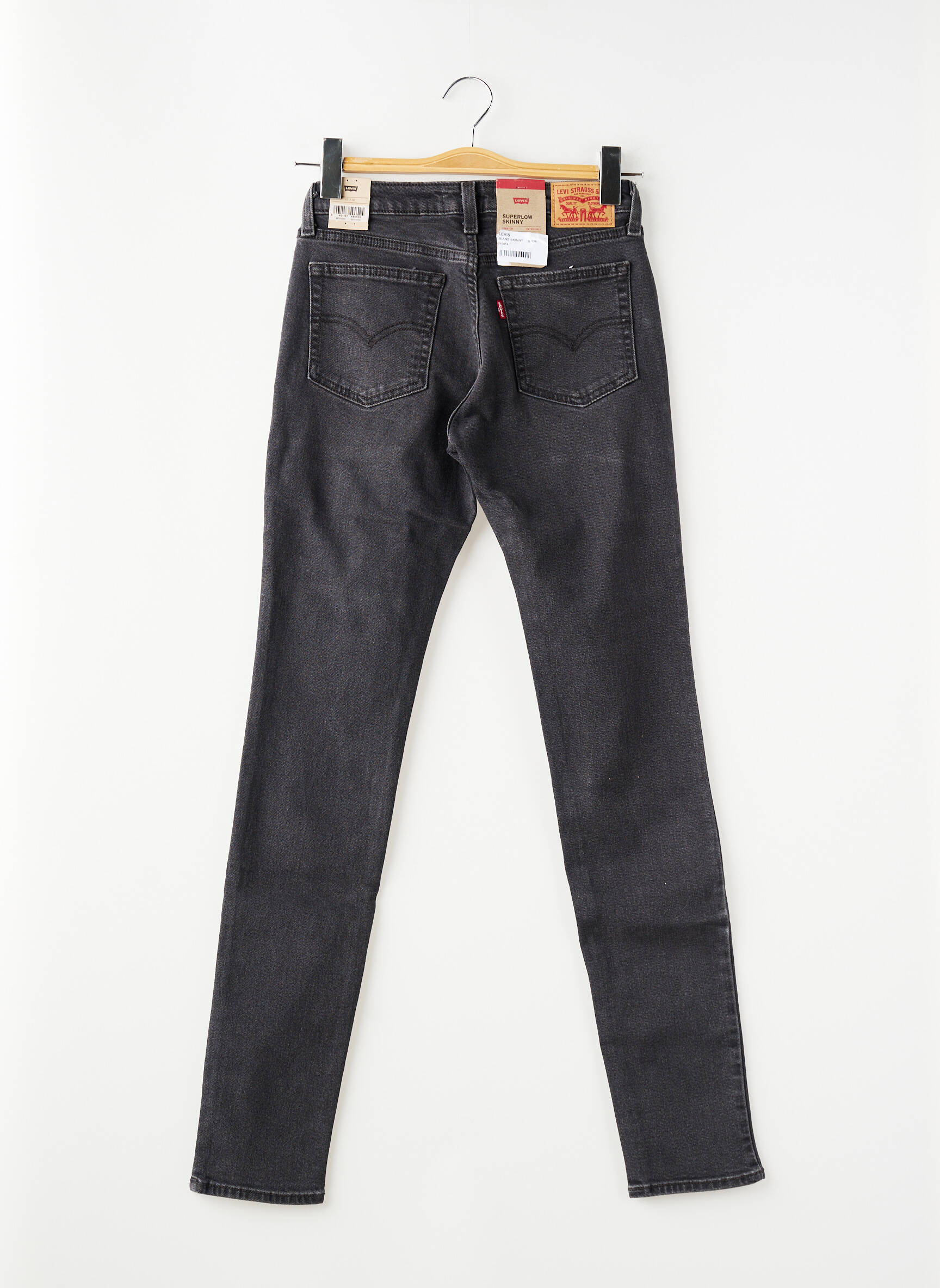 Blugi skinny țesătură brută mărime normală gri LEVI'S femeie