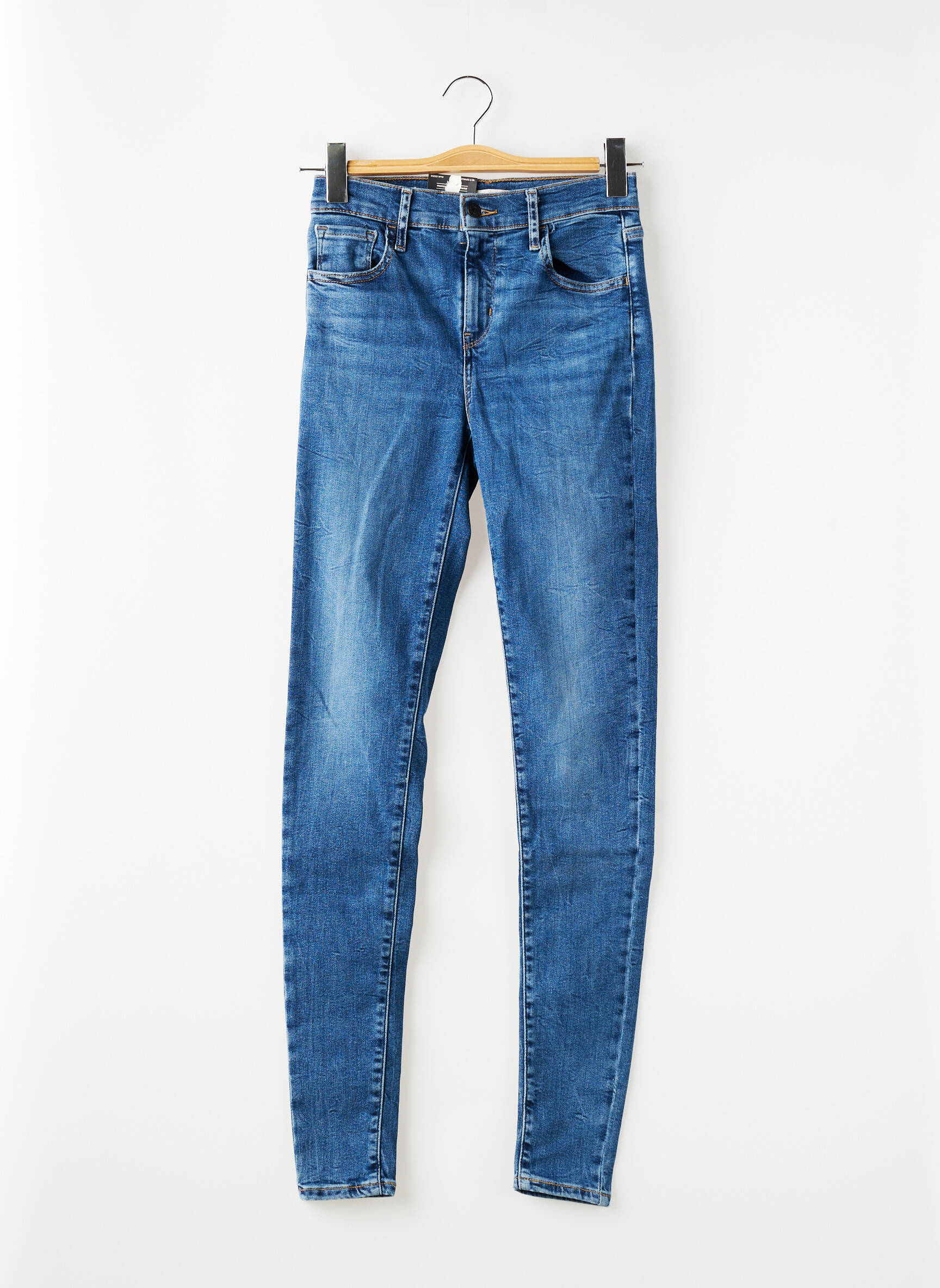 Blugi skinny țesătură brută mărime normală albastru LEVI'S femeie