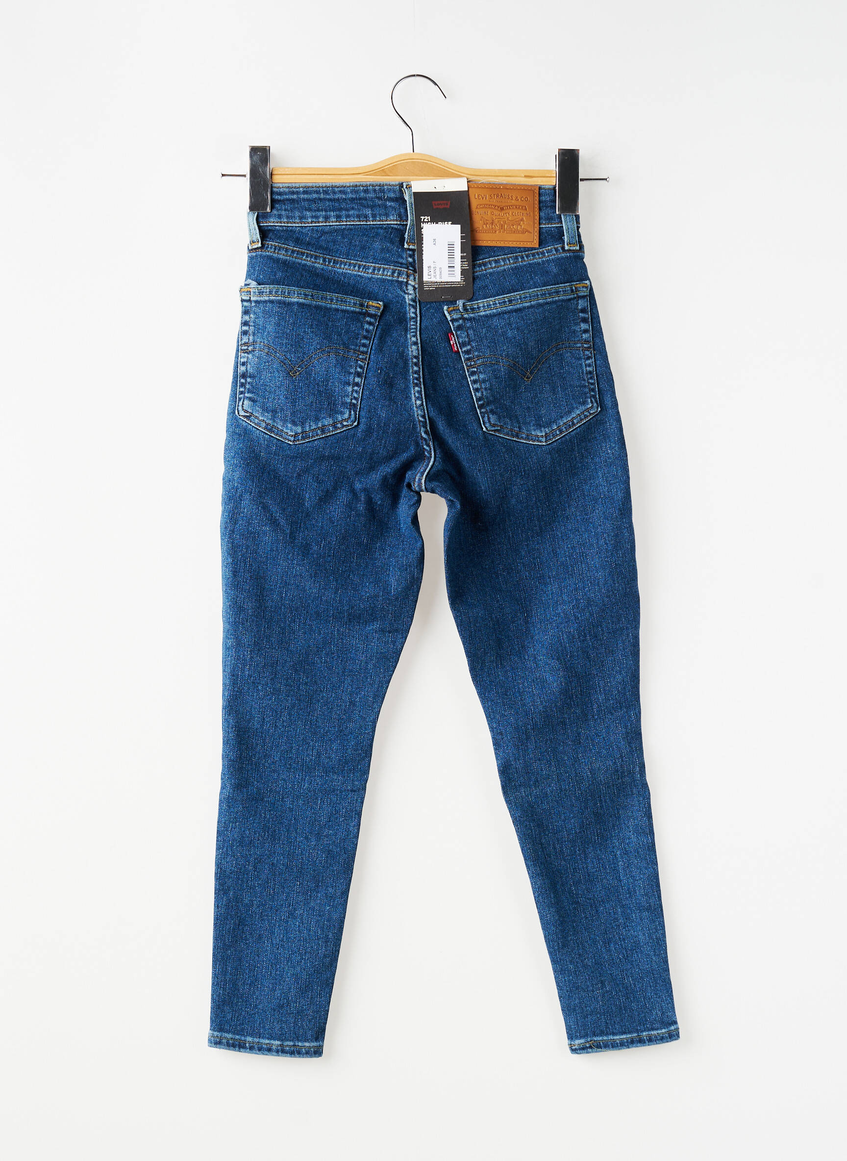 Blugi skinny țesătură brută mărime normală albastru LEVI'S femeie