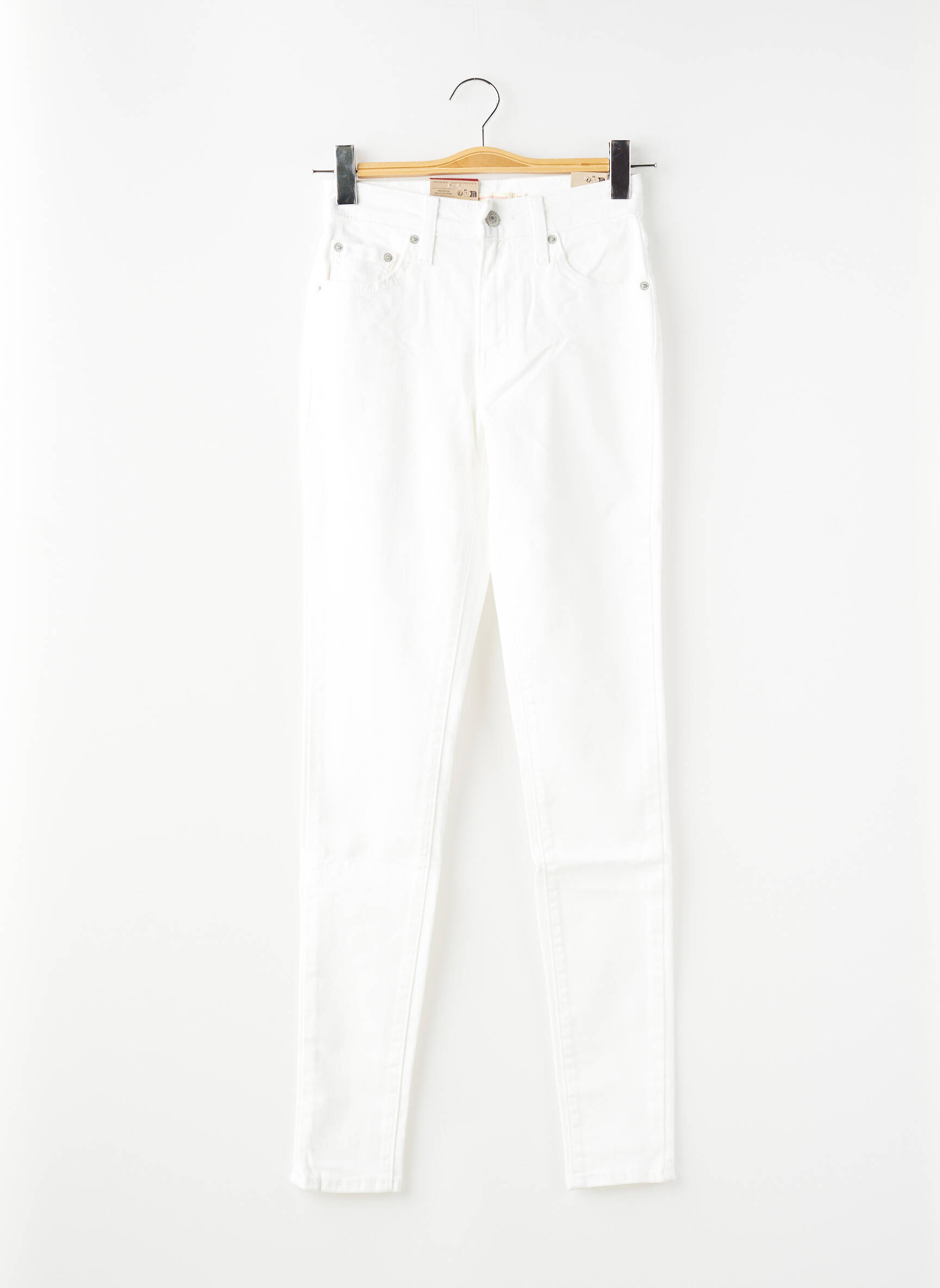 Blugi skinny țesătură brută mărime normală bej LEVI'S femeie