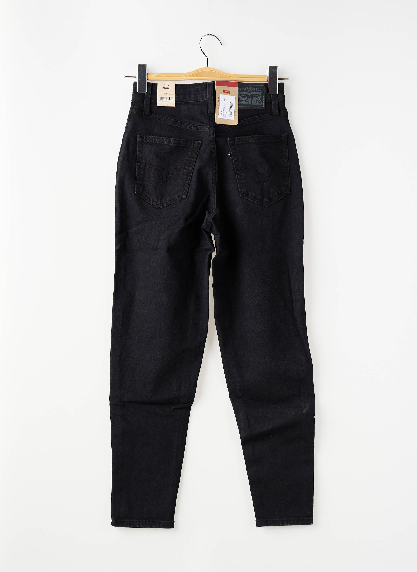 Blugi cu croială slim țesătură brută mărime normală negru LEVI'S femeie