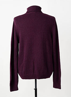 Pulover cu guler înalt elasticitate mâneci lungi violet FACONNABLE bărbat