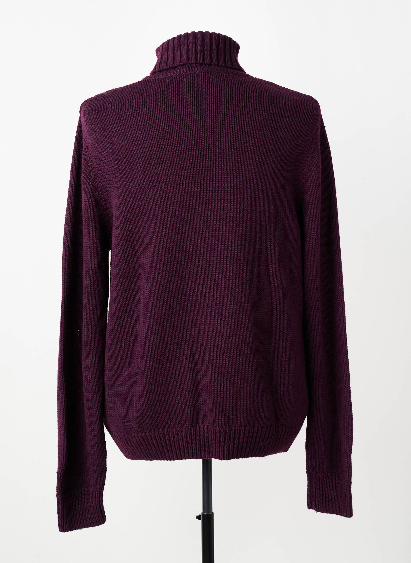 Pulover cu guler înalt elasticitate mâneci lungi violet FACONNABLE bărbat