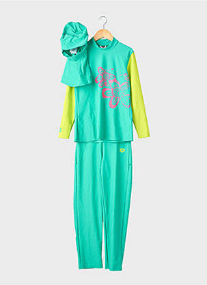 Set pantaloni mâneci lungi verde ARENA fată