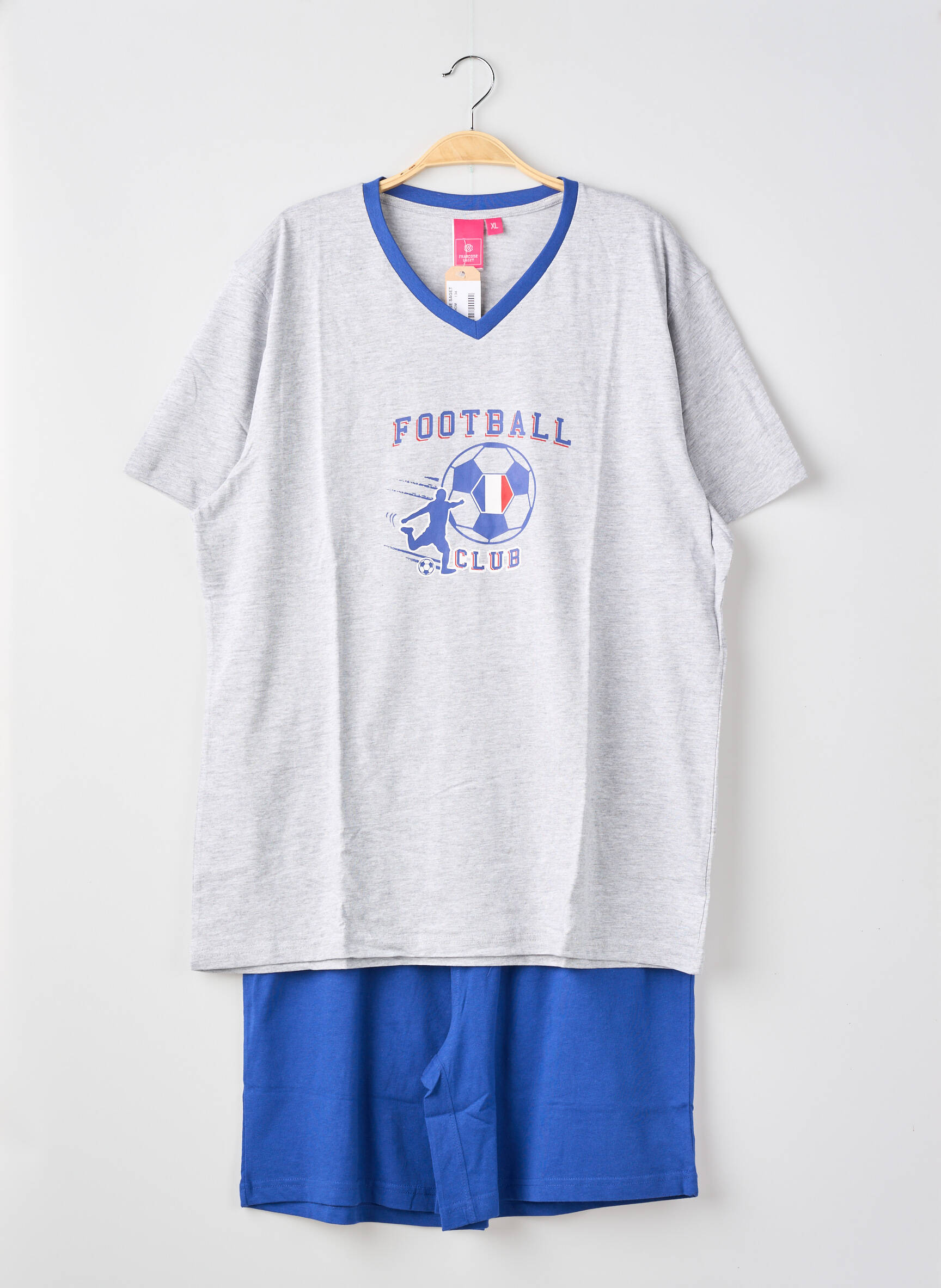 Pijama serigrafie albastru FRANCOISE SAGET bărbat
