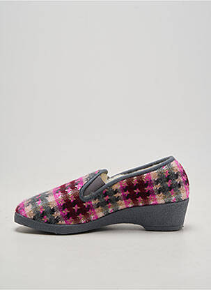Papuci/pantofi de casă  toc de 4 la 6 cm gri SEDAGYL femeie